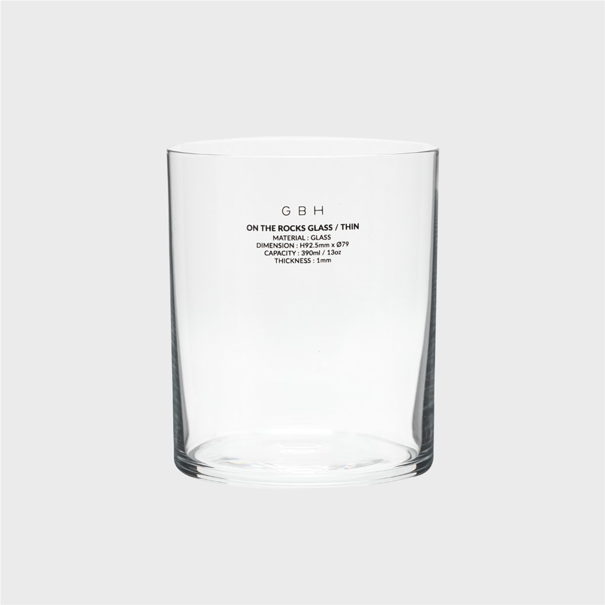 지비에이치 홈(GBH HOME) GBH HOME ON THE ROCKS GLASS THIN