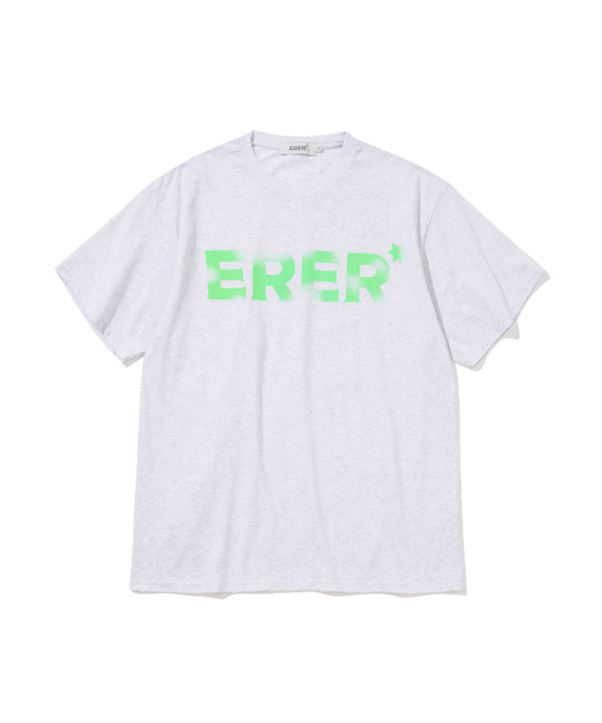 에르에르(ERER) [UN] ERER Neon Graffiti T-Shirt Light Gray