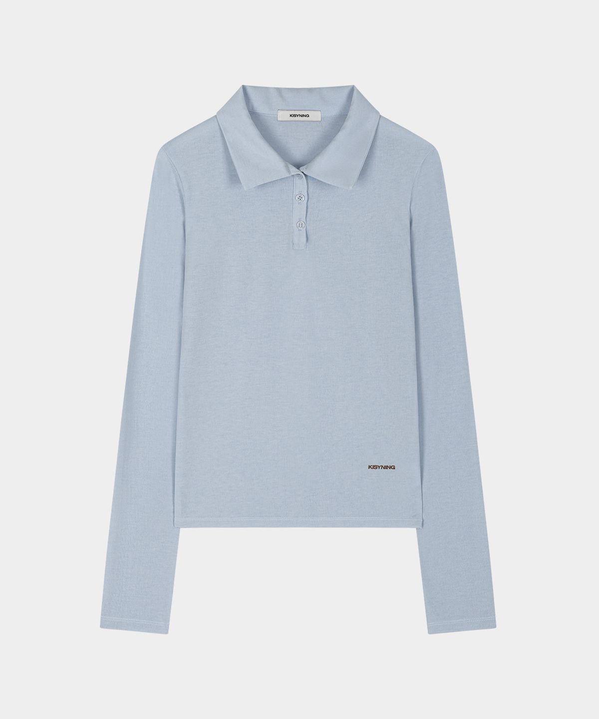 키시닝(KISYNING) Slit See-Through Top (Light Blue)