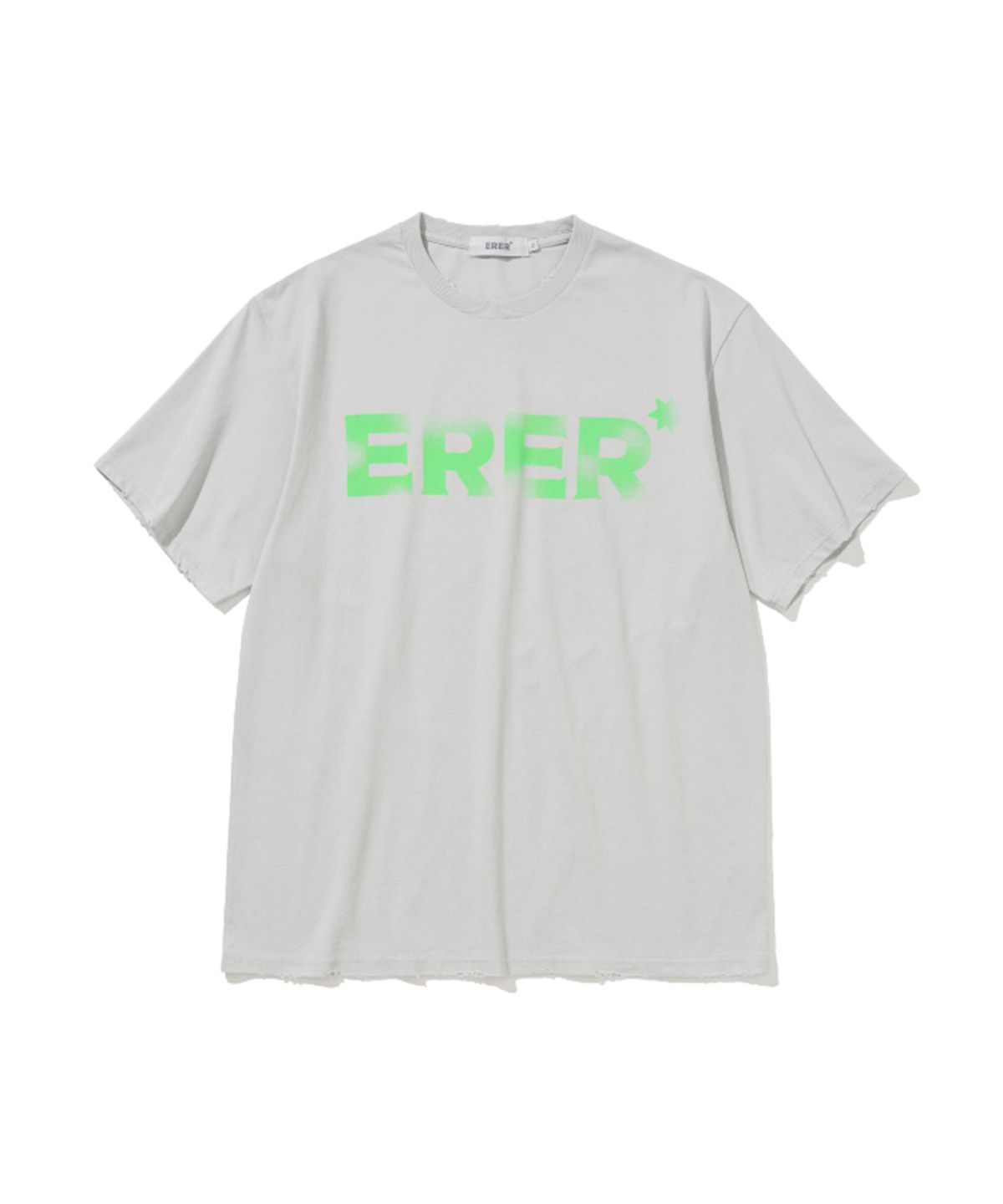 에르에르(ERER) [UN] ERER Neon Graffiti T-Shirt Gray