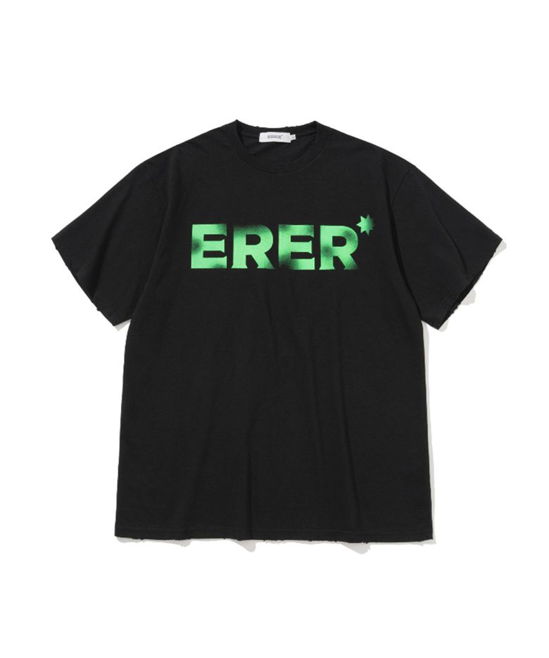 [UN] ERER Neon Graffiti T-Shirt Black