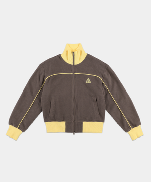 와플 트랙 집업 자켓 브라운