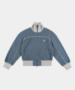 와플 트랙 집업 자켓 블루