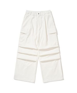 [UN] Corduroy Utility Carpenter Pants White
