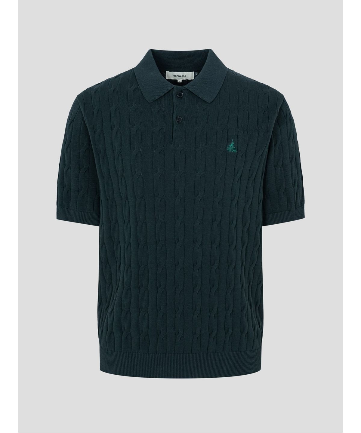 빈폴 멘(BEANPOLE MEN) [빈폴솔솔니트] 케이블 칼라넥 니트  그린 (BC5451C40M)
