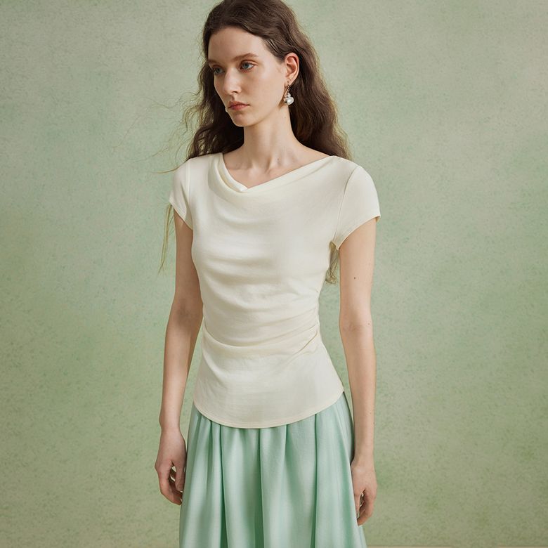 YY_Elegant waist slim top_3color
