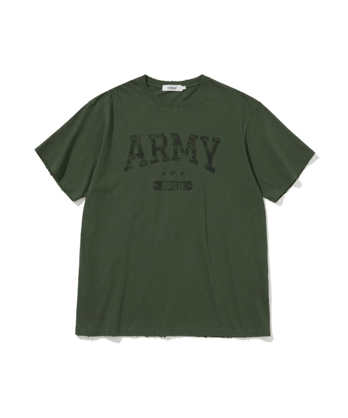 에르에르(ERER) [UN] ARMY Graffiti T-Shirt Khaki