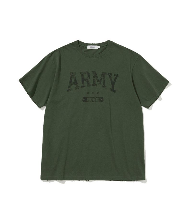 [UN] ARMY Graffiti T-Shirt Khaki