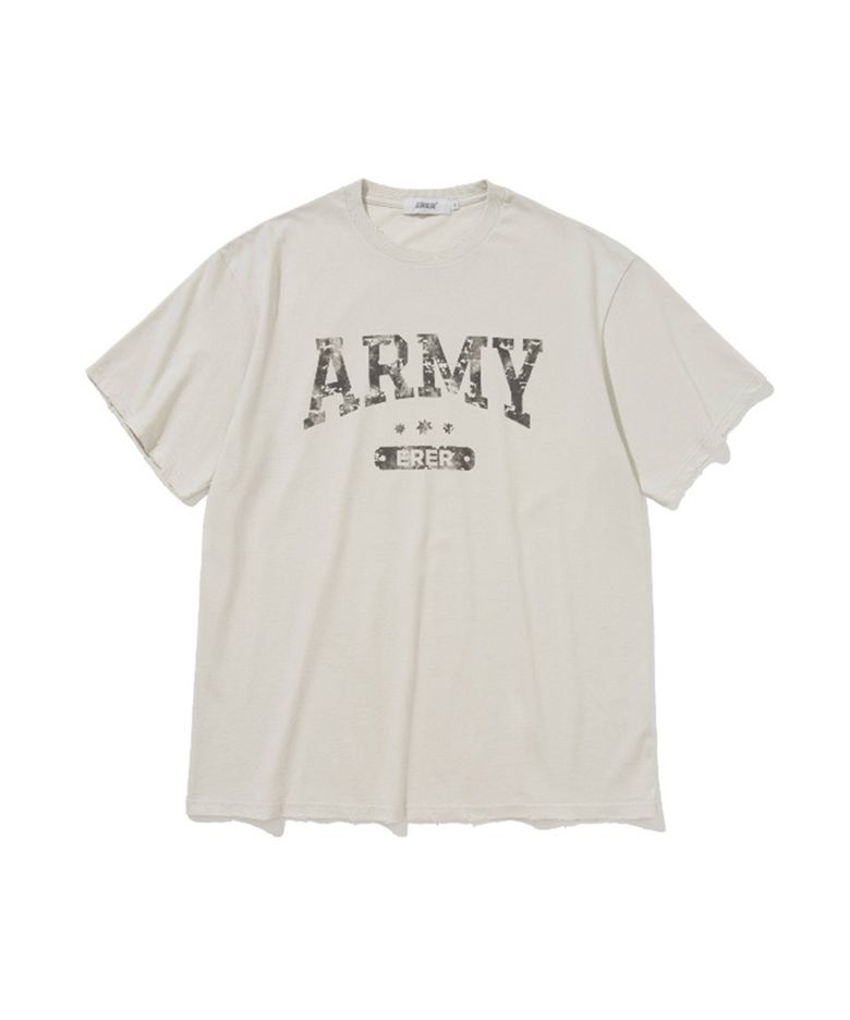 [UN] ARMY Graffiti T-Shirt Beige