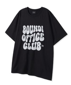 소프트코튼 오버핏 오피스 클럽 반팔티 [블랙]