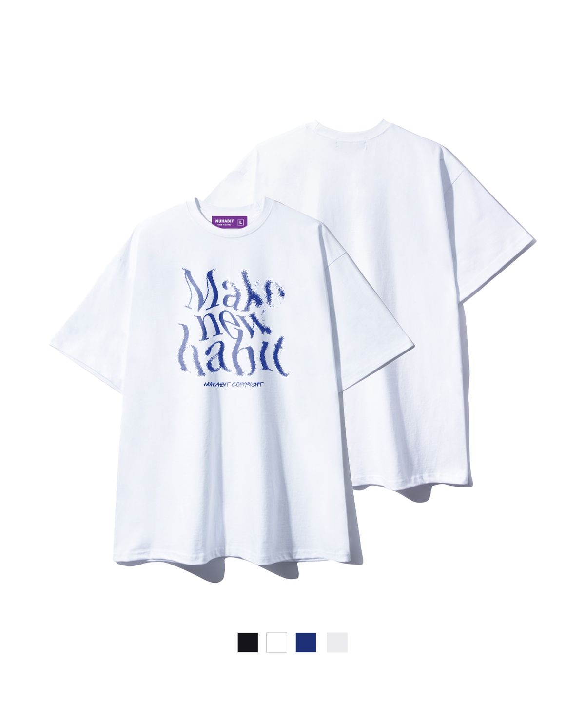 뉴해빗(NUHABIT) N/H MAKE 오버핏 반팔 (SOS2-4NH1280)