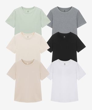 [2PACK] 여성 프리미엄 40수 라운드넥 반팔티셔츠(6컬러) LATS0211