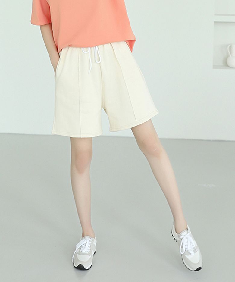 핀턱 트레이닝 5부 버뮤다 숏팬츠
