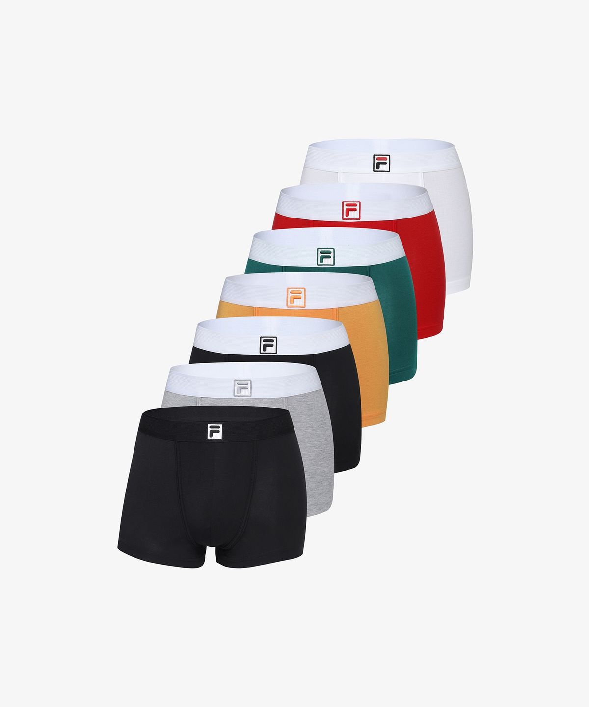 휠라언더웨어(FILA UNDERWEAR) F코튼 남성 드로즈 7팩(FI4DRH1122MBLK)