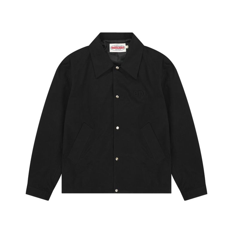 PATCH COLLAR JACKET (BLACK)