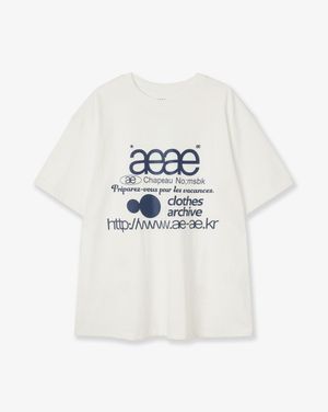 WEB LOGO T-SHIRTS [WHITE/BLUE]