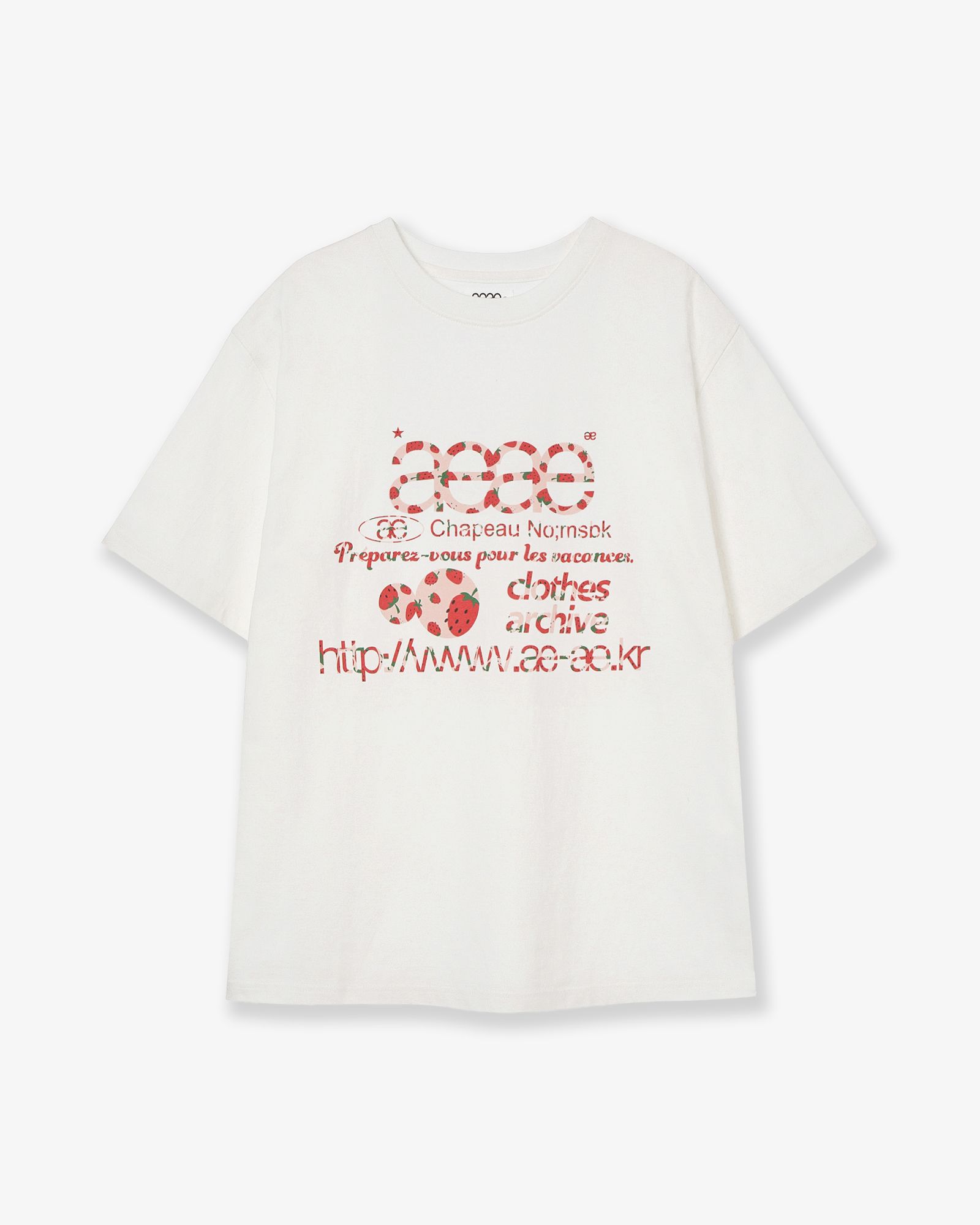 MIZ_BM_XKP様リクエスト商品(WEB LOGO T-SHIRTS [STRAWBERRY]) LUVISTRUE tシャツ IM STRAWBERRY LETTERING TEE レディース