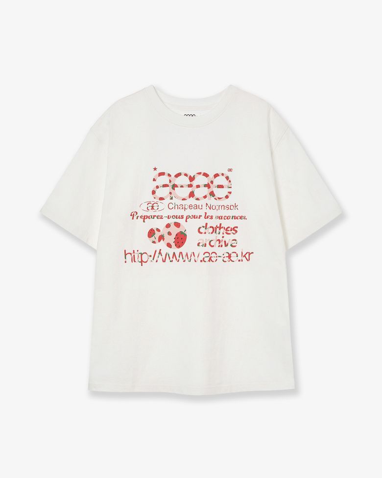 WEB LOGO T-SHIRTS [STRAWBERRY]