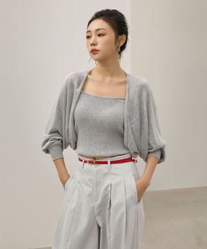 슬리브리스 볼레로 가디건 세트