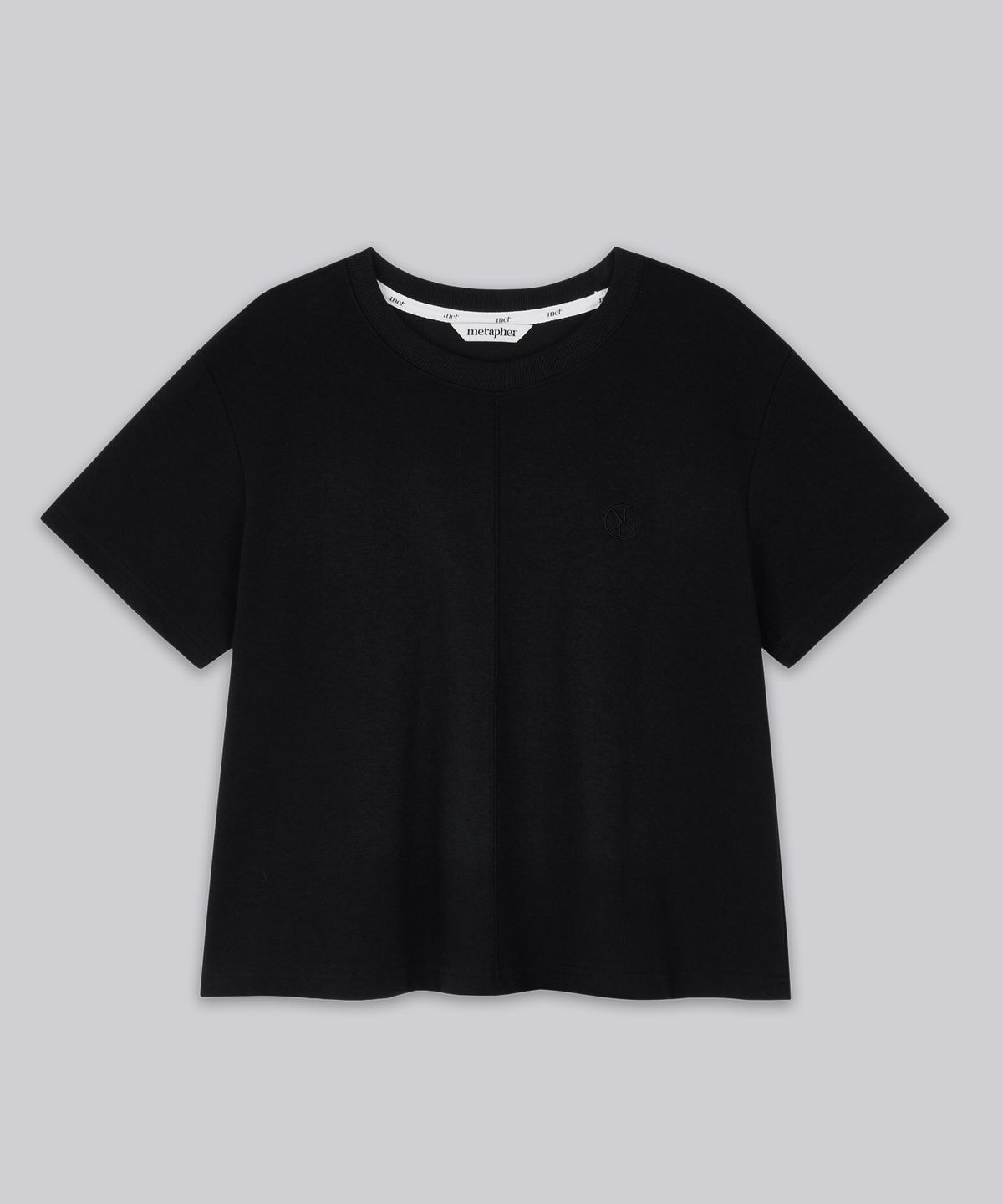 메타퍼(METAPHER) MET 데일리 모던 티셔츠 모던 블랙