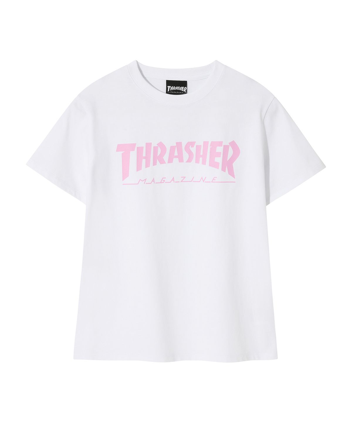 트레셔(THRASHER) (W) 메거진 반팔티셔츠 화이트