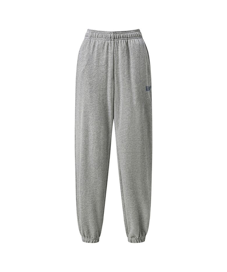 Vintage printed jogger pants Melange Gray
