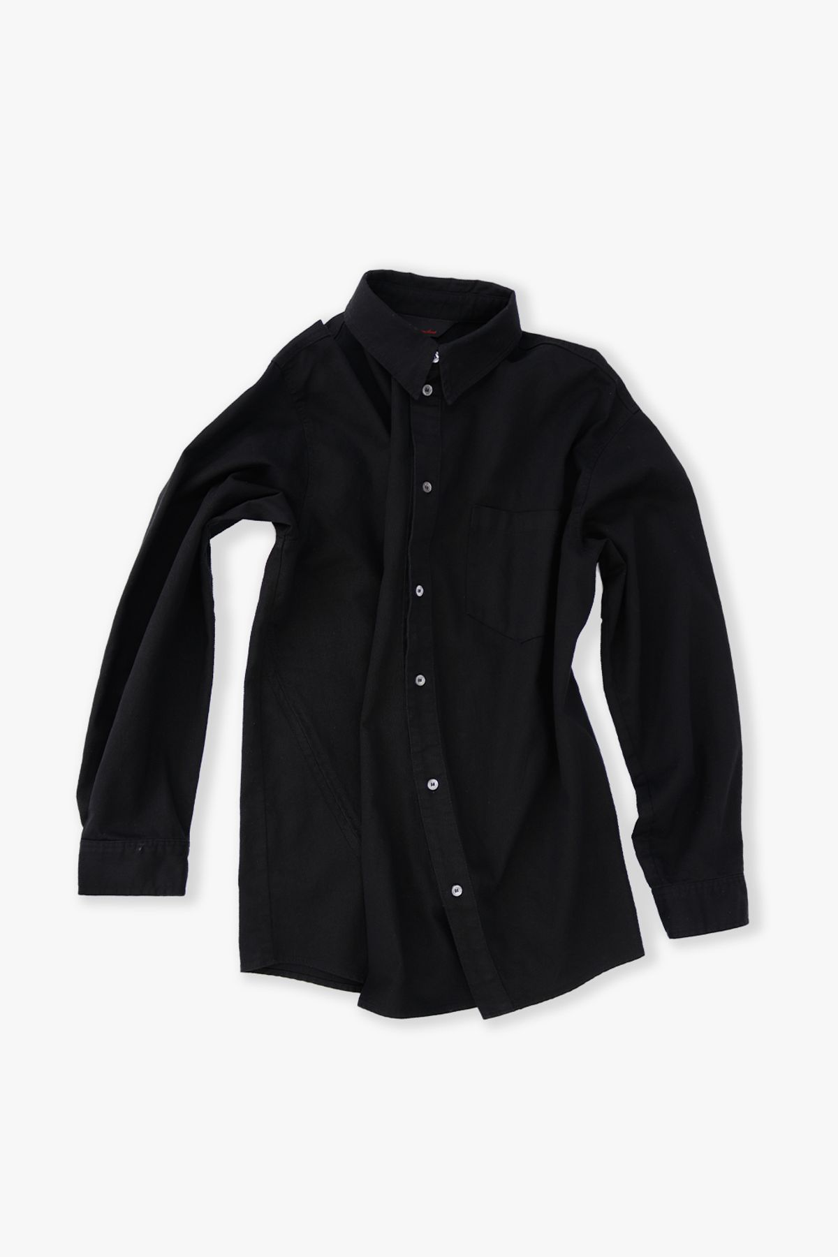 애니타임로릭(ANYTIME LOREAK) MARIGOLD WASHED SHIRT - BLACK