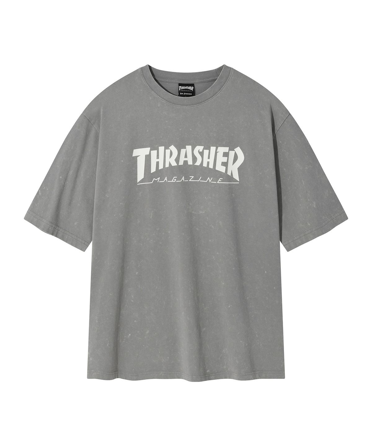 트레셔(THRASHER) 매거진 코멧 워싱 반팔 티셔츠 그레이