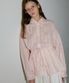 DRAWSTRING WAIST TORCHON LACE FRILL SHIRT SOFT PINK