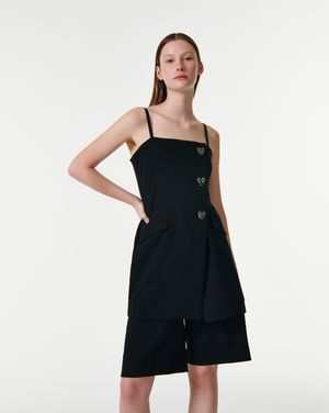 STRAP VEST DRESS [BLACK]