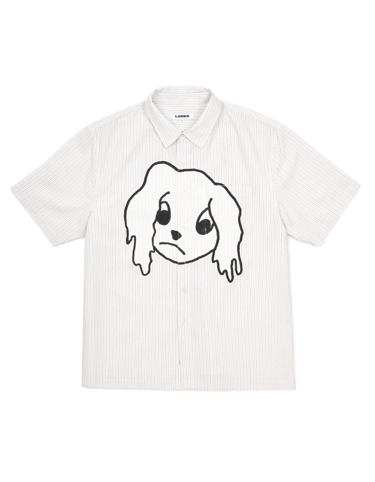 로어즈(LORES) Lucky Stripe S/S Shirts - White