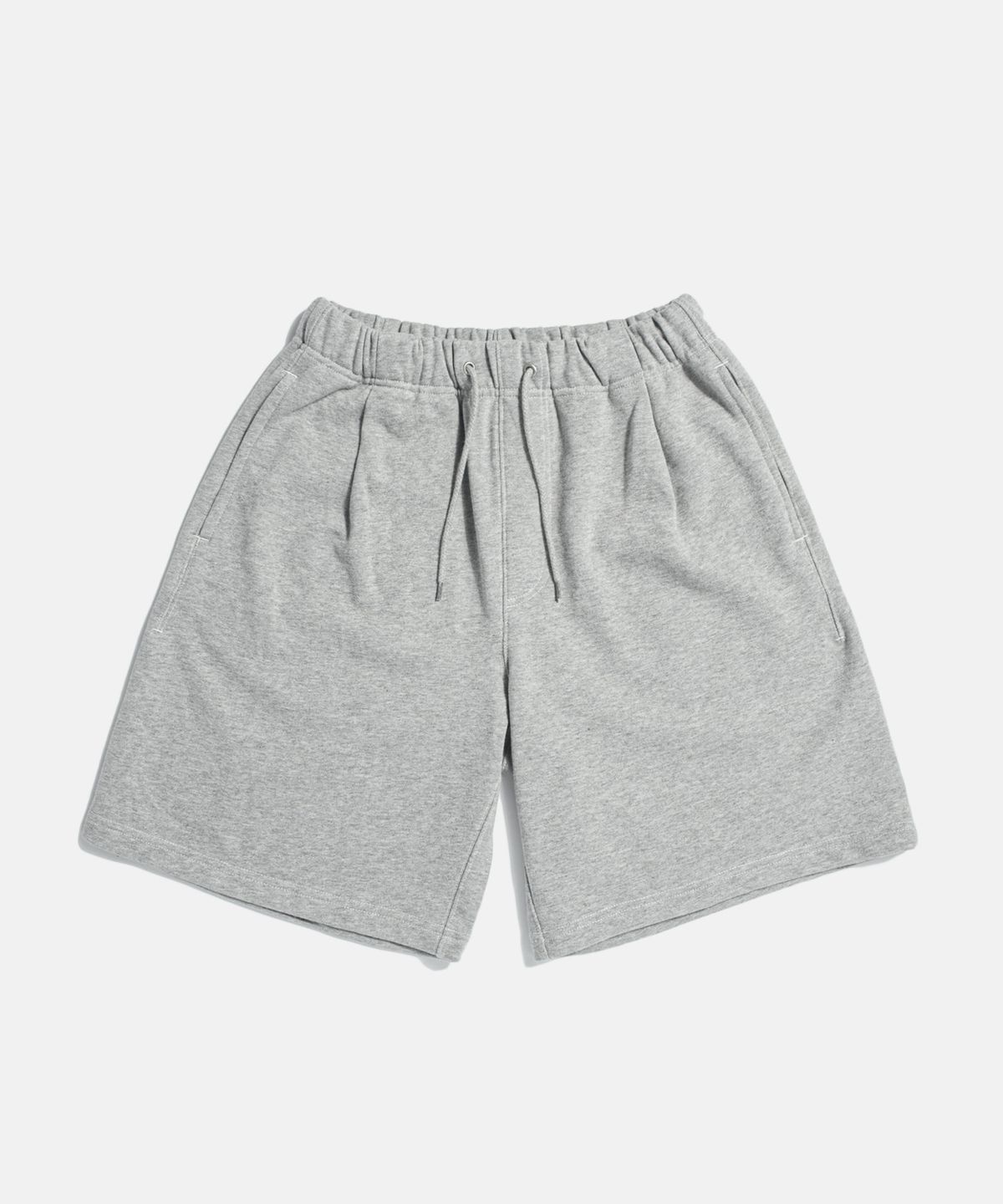 에스피오나지(ESPIONAGE) Pleated Sweat Shorts Grey