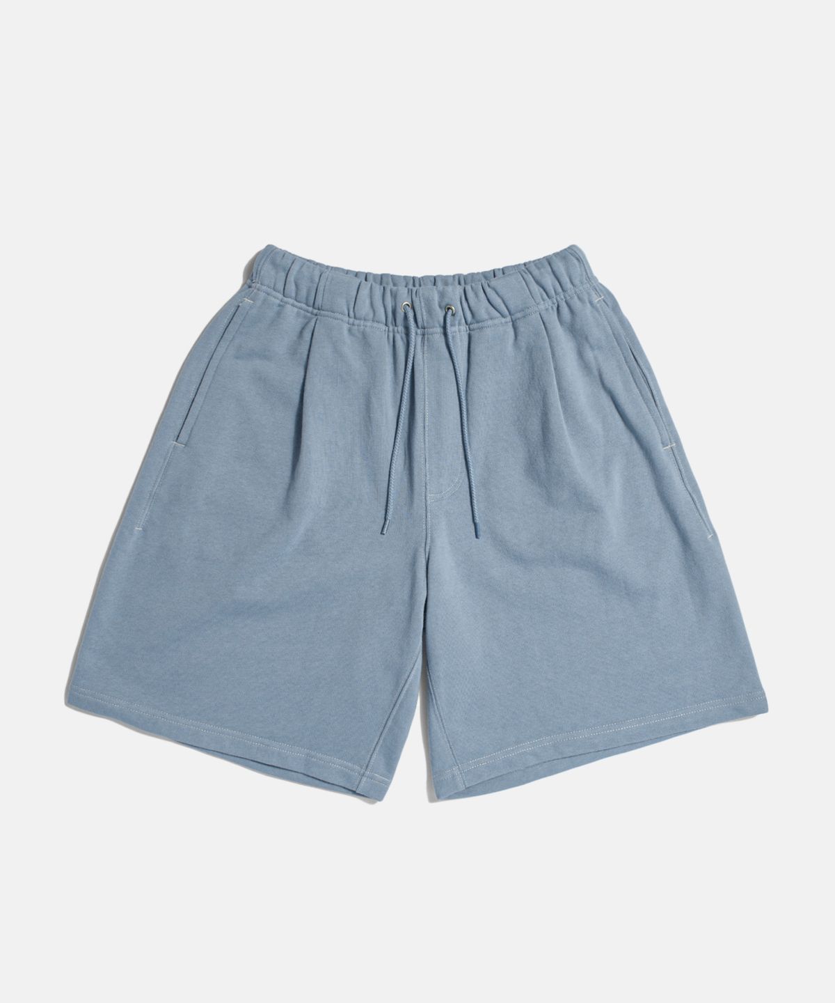에스피오나지(ESPIONAGE) Pleated Sweat Shorts Misty Blue