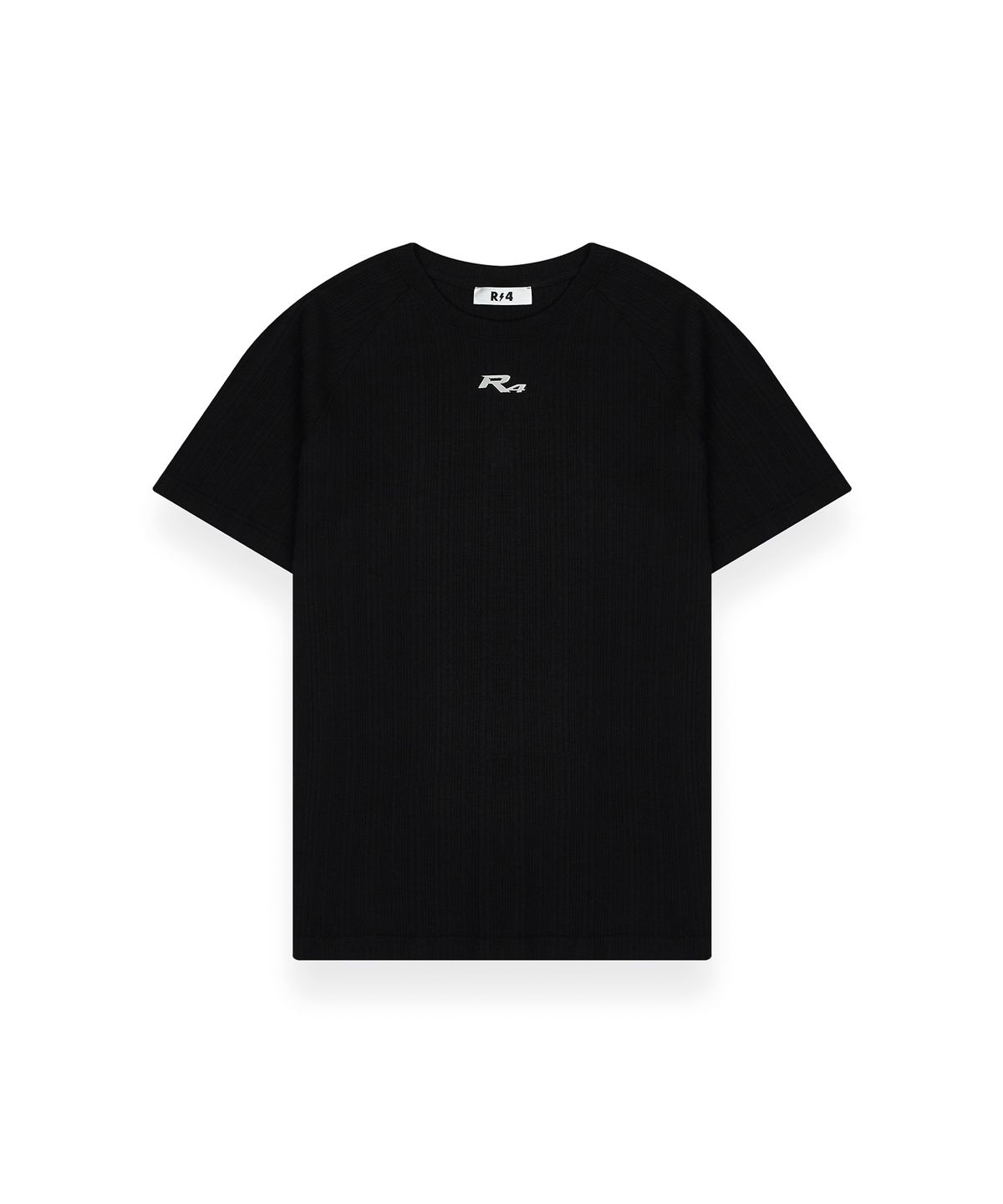 알포(R-4) R-0052 / METALIC MUSCLE FIT - RIB SHORT(BLACK)