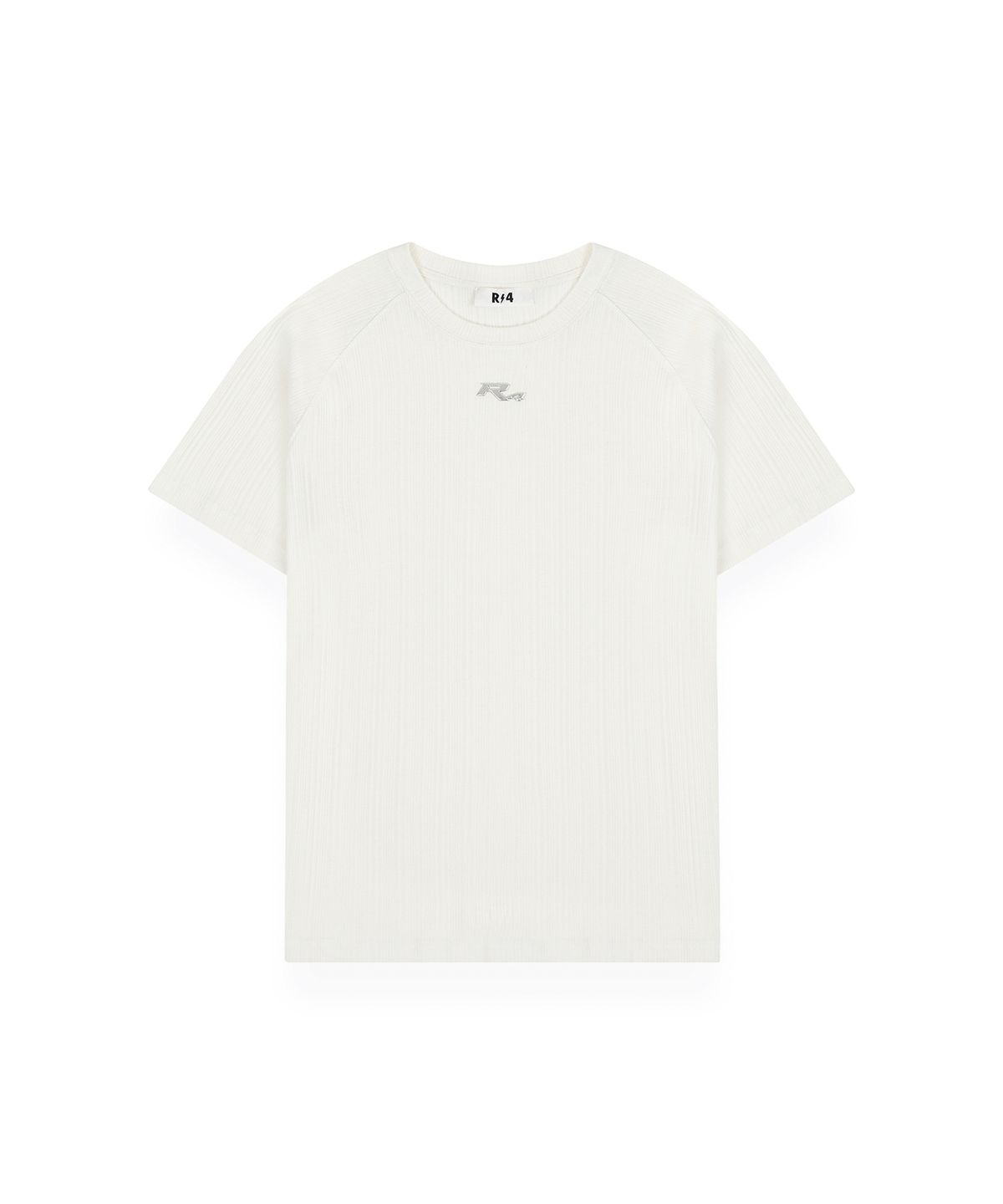 알포(R-4) R-0052 / METALIC MUSCLE FIT - RIB SHORT(IVORY)