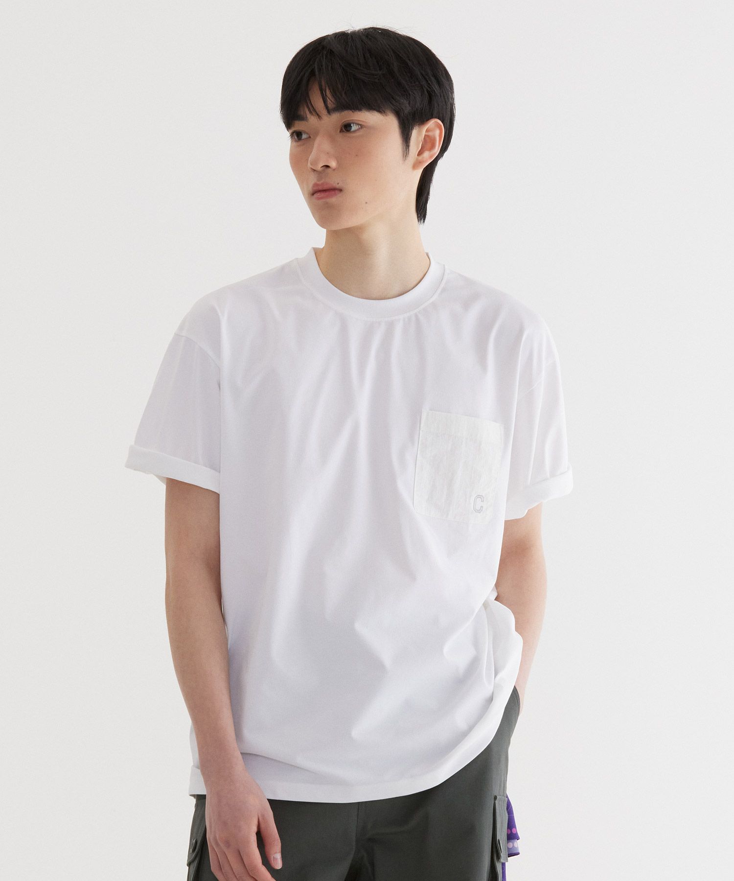 Tシャツ・カットソー COVERNAT Sorona Nylon Pocket T-Shirt Dark Navy MUSINSA | COVERNAT Sorona Nylon Pocket T-Shirt Dark Navy