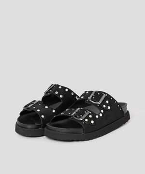 [Scholl X SWAROVSKI] 코르크 투스트랩 샌들  블랙 (HH54K2H185)