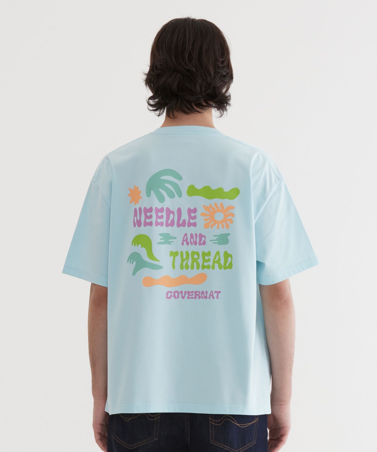 Tシャツ・カットソー COVERNAT Cool Cotton Doodle Tropical Graphic T-Shirt Sky Blu MUSINSA | COVERNAT Cool Cotton Doodle Tropical Graphic T