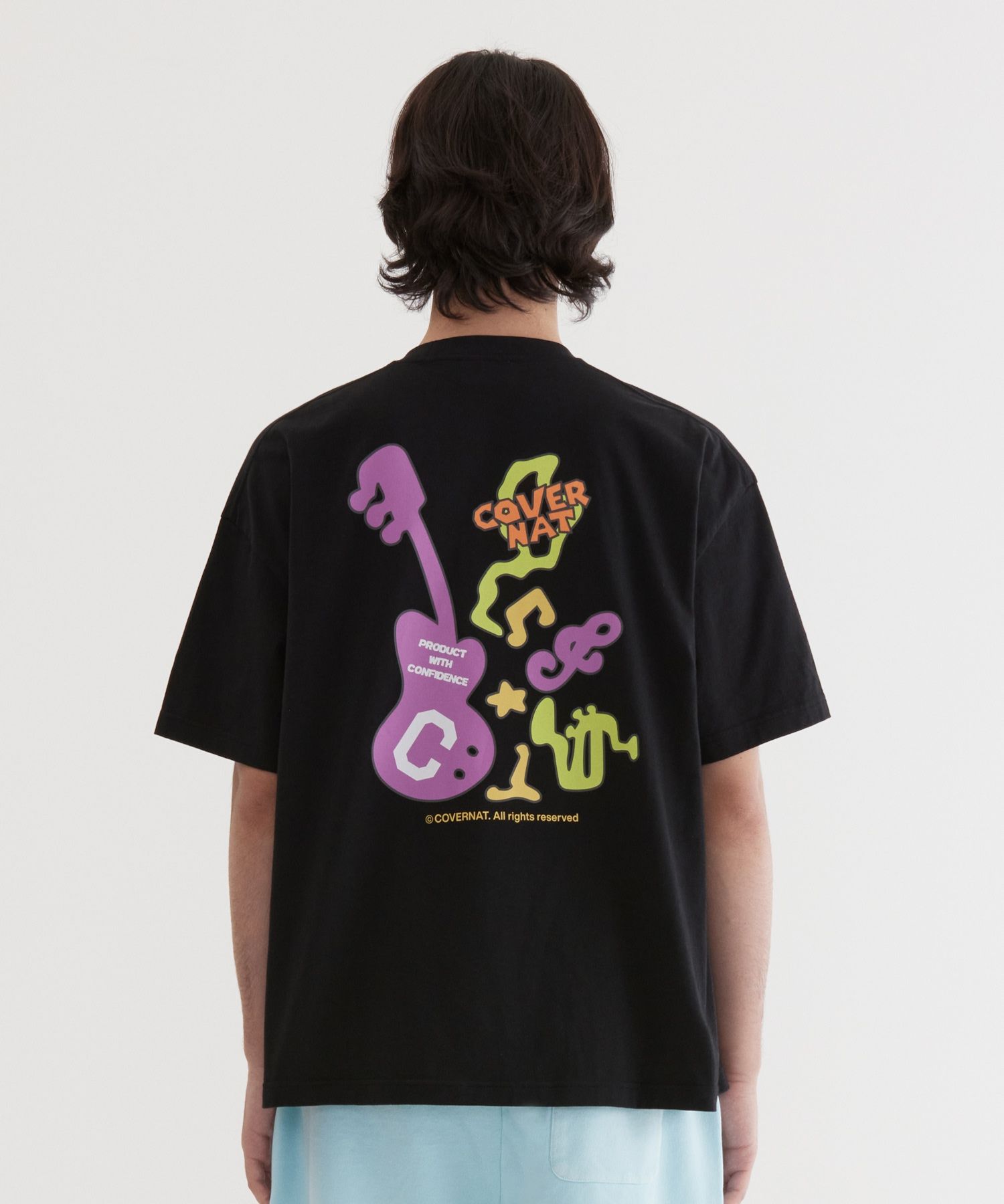 Tシャツ・カットソー COVERNAT Band Play Graphic T-Shirt Black MUSINSA | COVERNAT Band Play Graphic T-Shirt Black