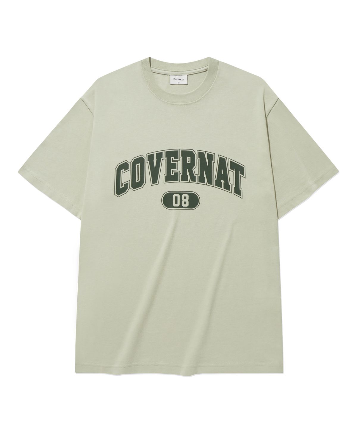 커버낫(COVERNAT) 아치 08 로고 티셔츠 Khaki
