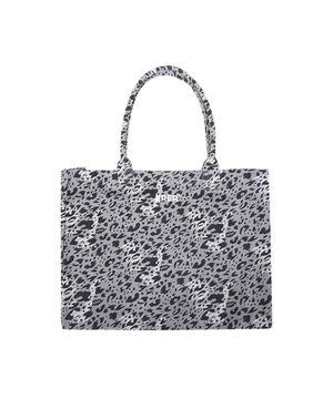 Signature leopard eco bag Gray