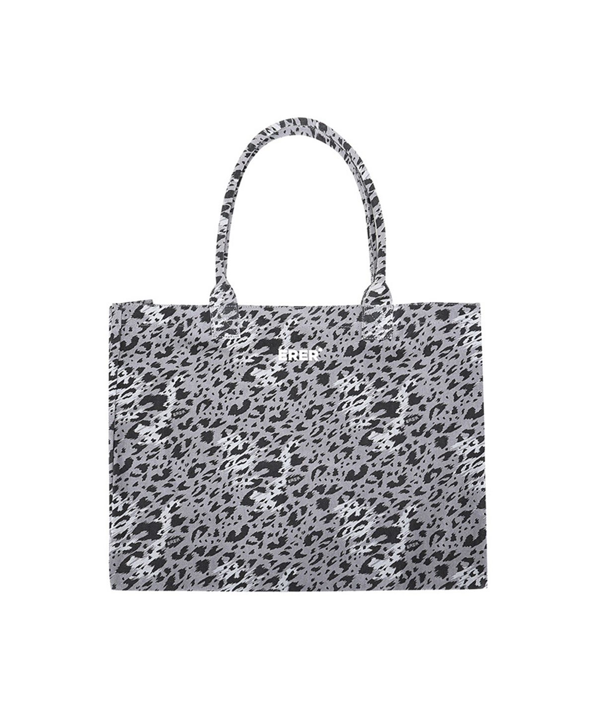 에르에르(ERER) Signature leopard eco bag Gray