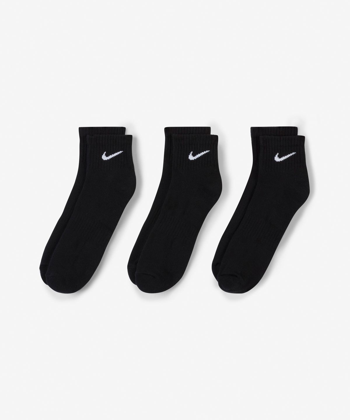 나이키(NIKE) 에브리데이 쿠션 트레이닝 앵클 삭스(3켤레) - 블랙:화이트 / SX7667-010
