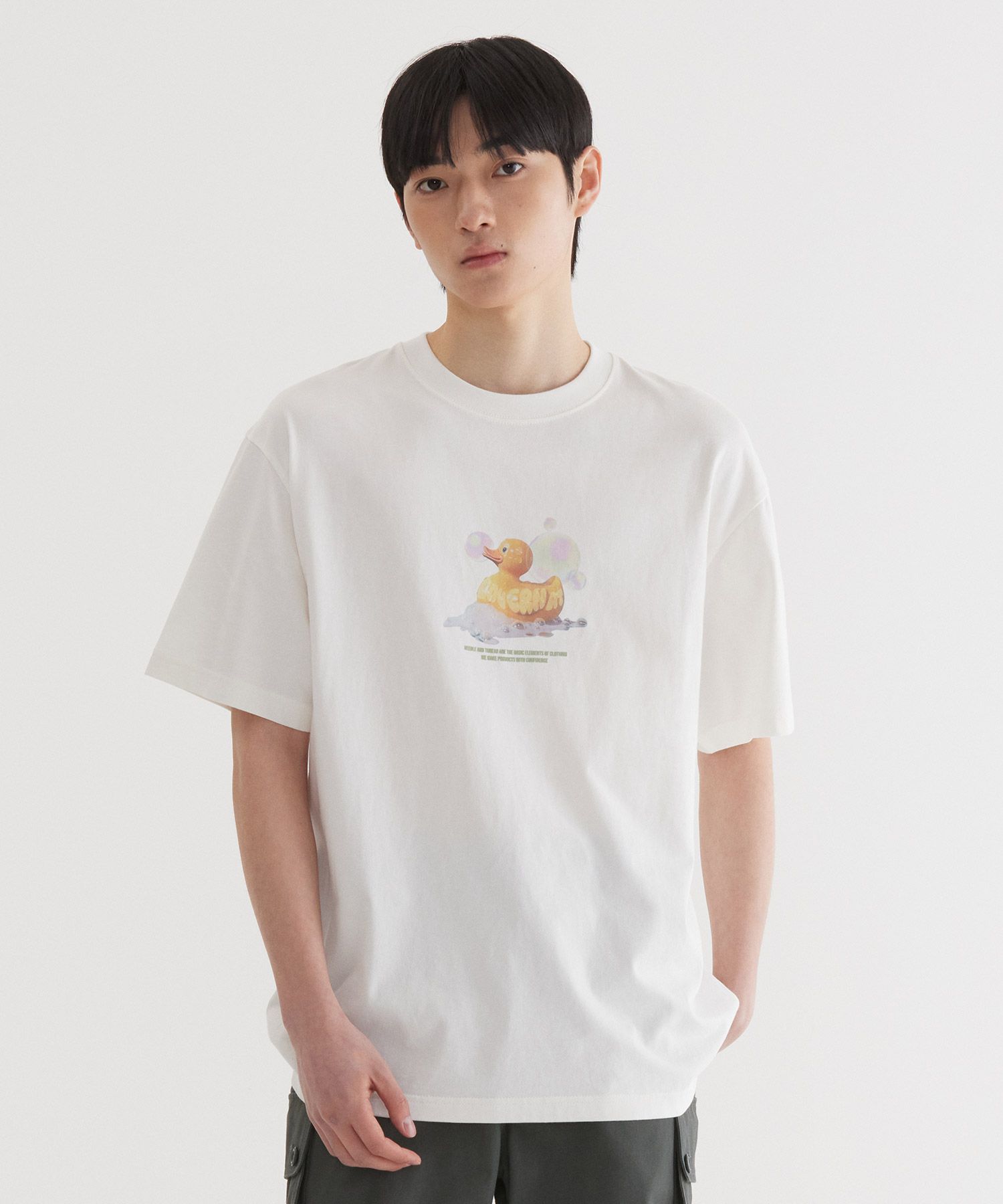 Tシャツ・カットソー COVERNAT Bubble Rubber Duck Graphic T-Shirt White MUSINSA | COVERNAT Bubble Rubber Duck Graphic T-Shirt White