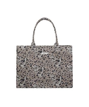 Signature leopard eco bag Brown
