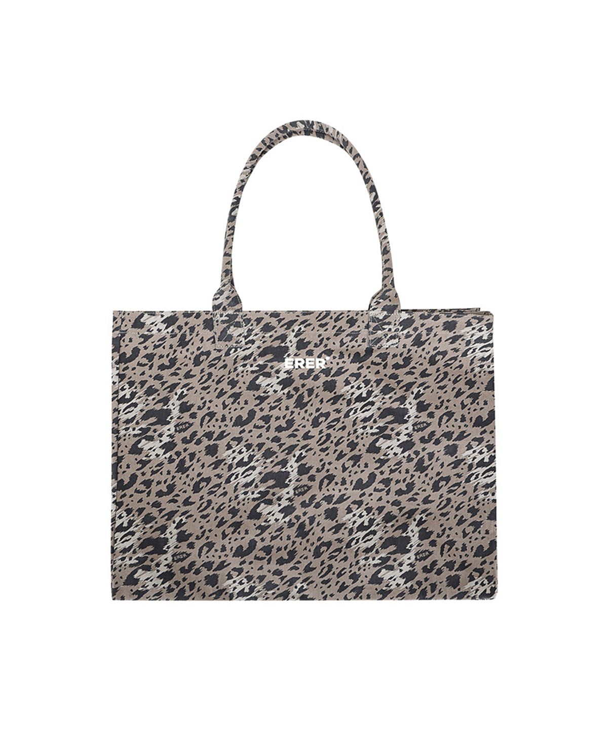 에르에르(ERER) Signature leopard eco bag Brown