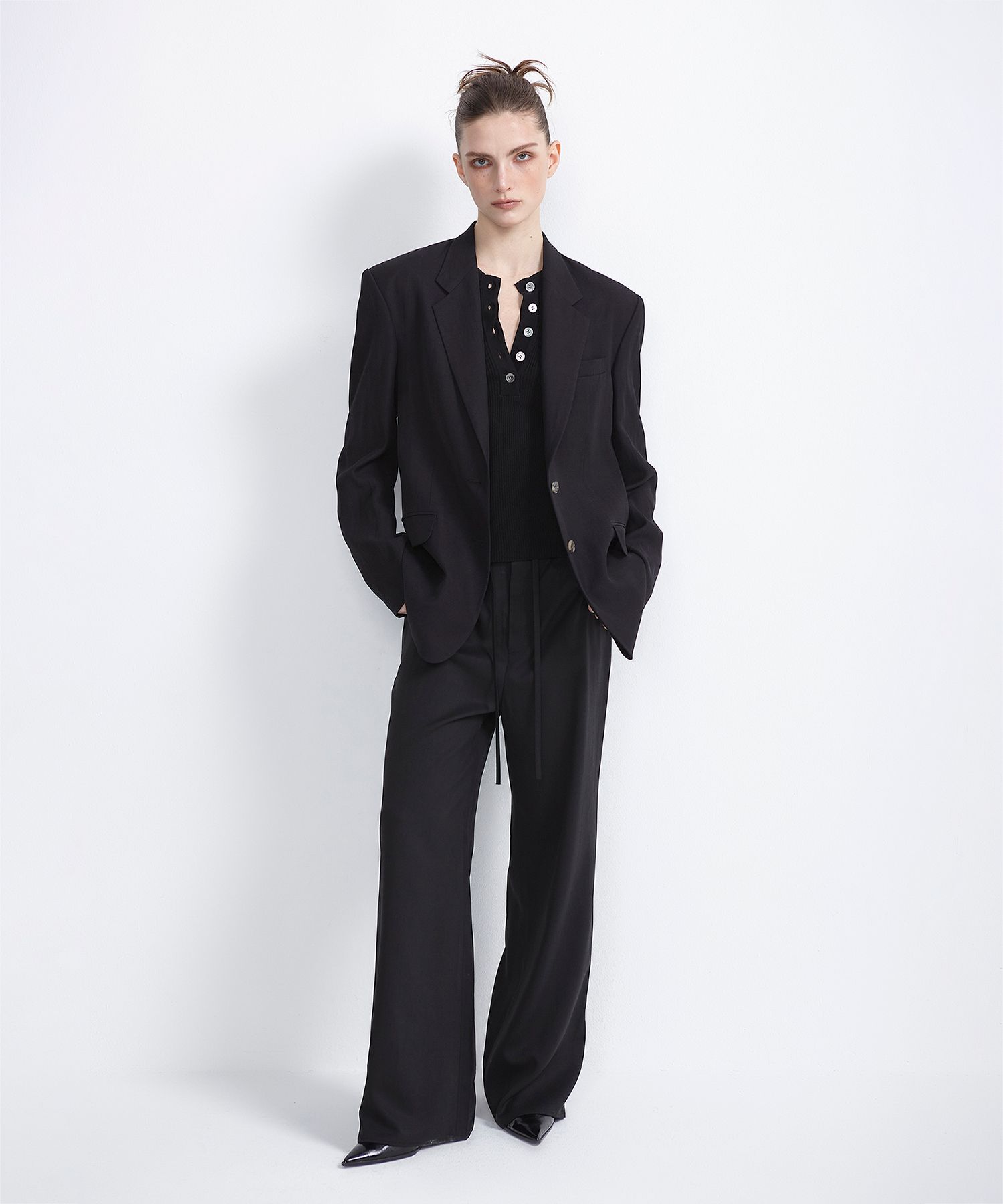 EAN JO ■ VISCOSE OVERSIZED SINGLE BREASTED JACKET MUSINSA | EAN JO VISCOSE OVERSIZED SINGLE BREASTED JACKET