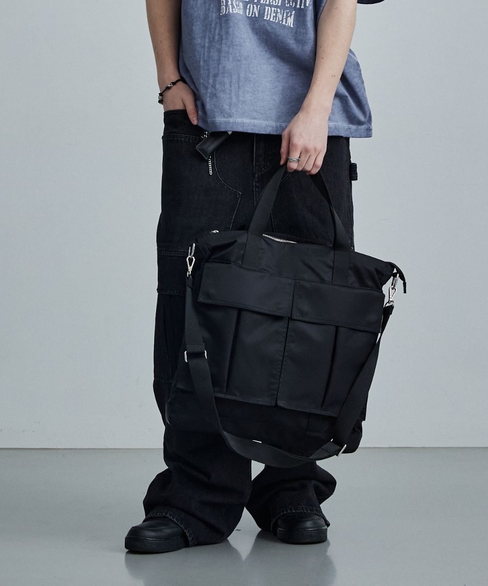 【MAISON MINED】25SS★ TWO POCKET STRAP TOTE BAG MUSINSA | MAISON MINED TWO POCKET STRAP TOTE BAG
