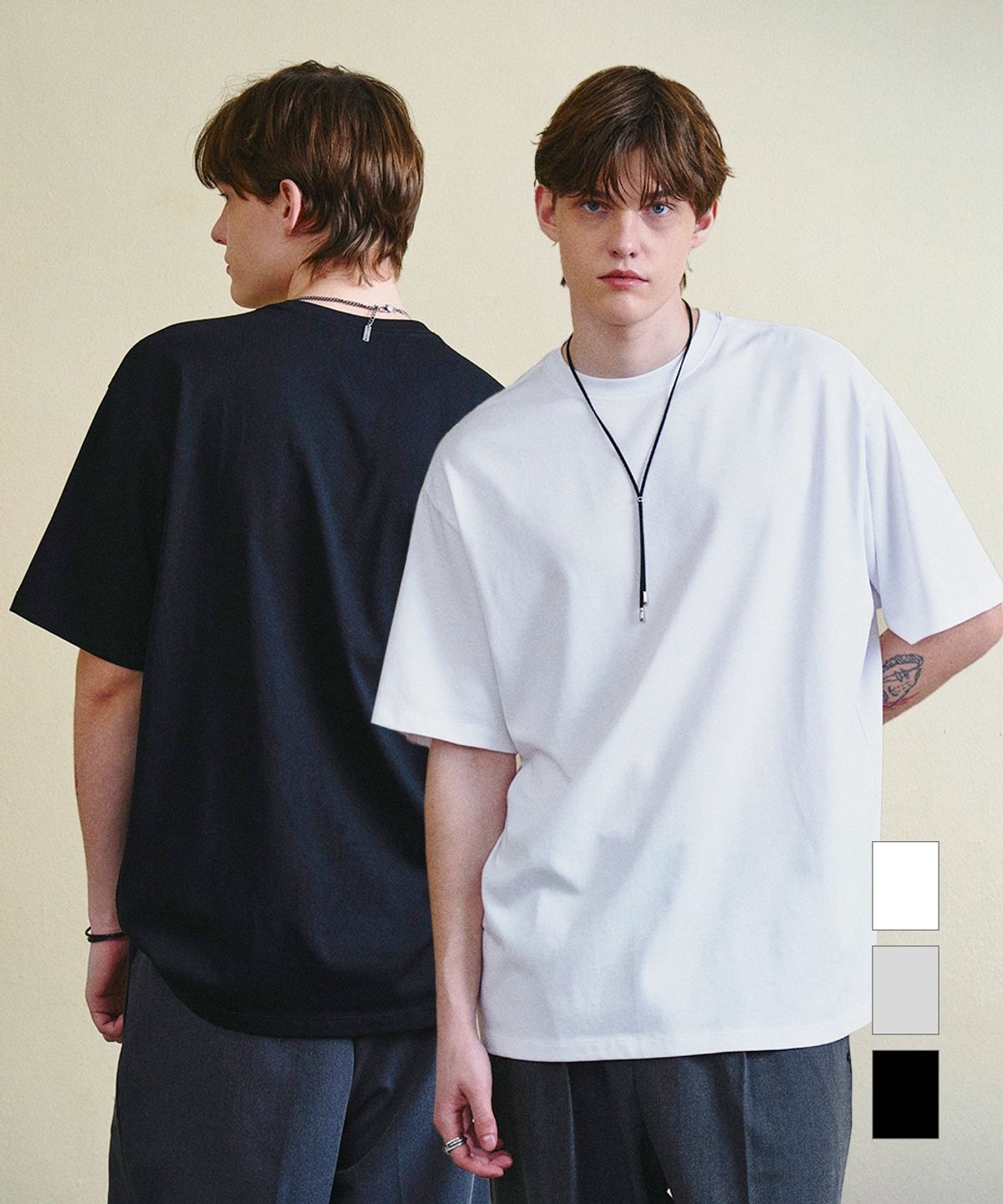 메종미네드(MAISON MINED) [2PACK] SUPIMA NORMAL ROUND NECK