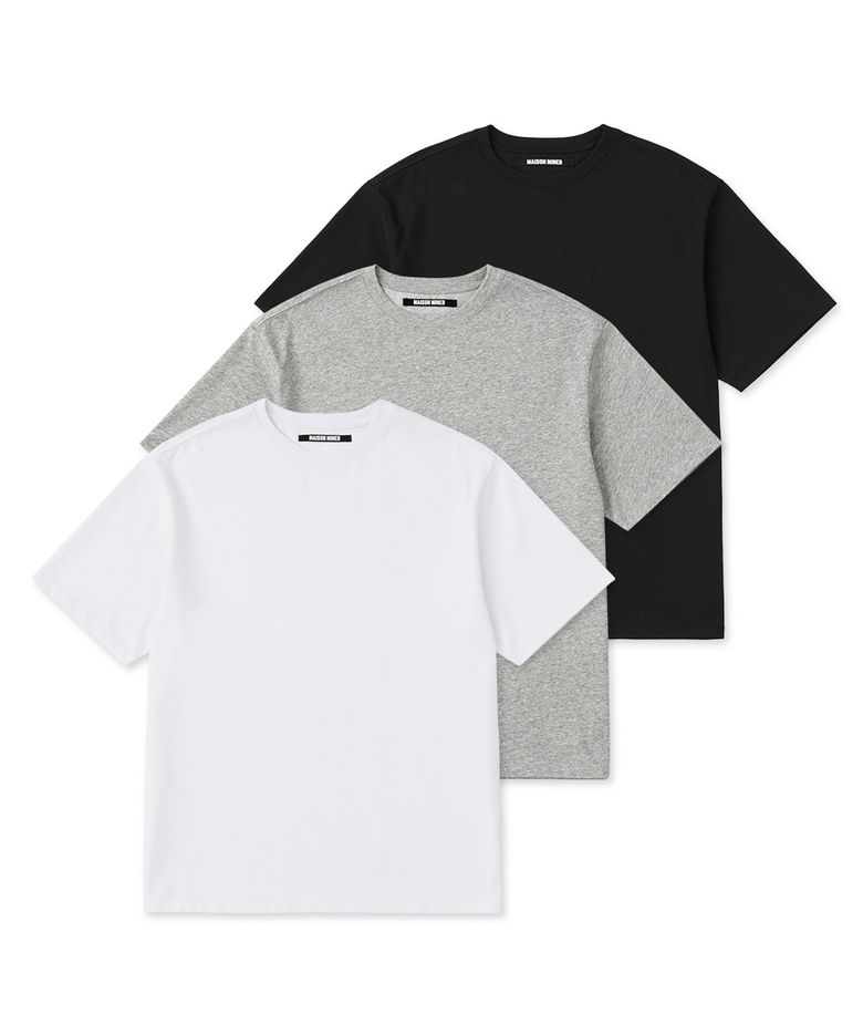 [3COLOR] SUPIMA NORMAL ROUND NECK